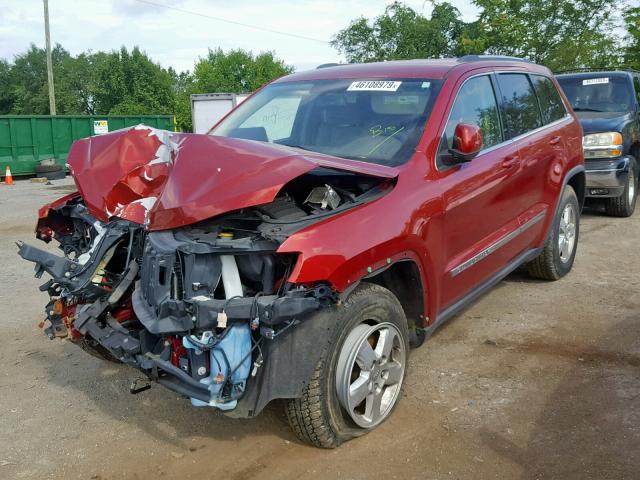 1J4RR4GG9BC510799 - 2011 JEEP GRAND CHER RED photo 2