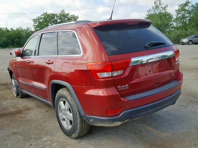 1J4RR4GG9BC510799 - 2011 JEEP GRAND CHER RED photo 3