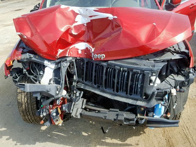 1J4RR4GG9BC510799 - 2011 JEEP GRAND CHER RED photo 7