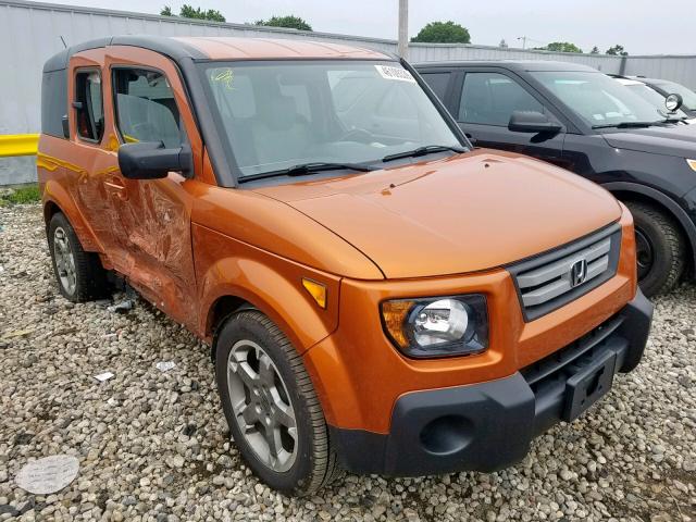 5J6YH28777L016367 - 2007 HONDA ELEMENT EX ORANGE photo 1