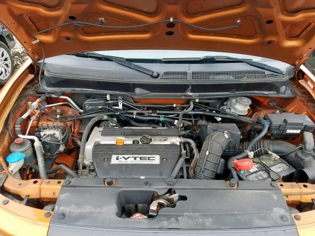 5J6YH28777L016367 - 2007 HONDA ELEMENT EX ORANGE photo 7