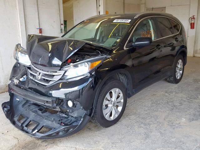 2HKRM3H70EH561680 - 2014 HONDA CR-V EXL BLACK photo 2