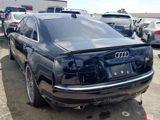 WAUML44EX4N012281 - 2004 AUDI A8 L QUATT BLACK photo 3