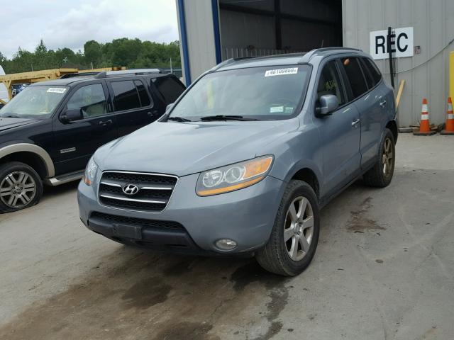 5NMSH73E58H225673 - 2008 HYUNDAI SANTA FE S TEAL photo 2