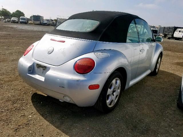 3VWCK21Y63M326889 - 2003 VOLKSWAGEN NEW BEETLE ვერცხლისფერი ფოტო 4