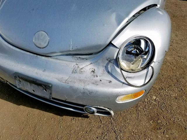 3VWCK21Y63M326889 - 2003 VOLKSWAGEN NEW BEETLE ვერცხლისფერი ფოტო 9