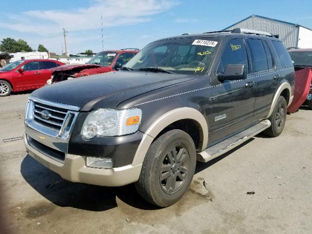 1FMEU74E57UB70538 - 2007 FORD EXPLORER E CHARCOAL photo 2