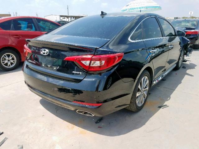 5NPE34AFXGH312332 - 2016 HYUNDAI SONATA SPO BLACK photo 4