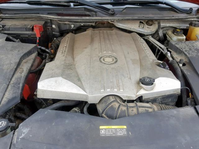 1G6DZ67A080204403 - 2008 CADILLAC STS BURGUNDY photo 7