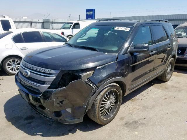 1FM5K7B80DGB27836 - 2013 FORD EXPLORER BLACK photo 2