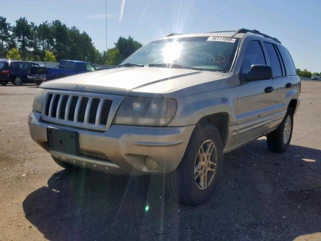 1J4GW48N14C164022 - 2004 JEEP GRAND CHER TAN photo 2