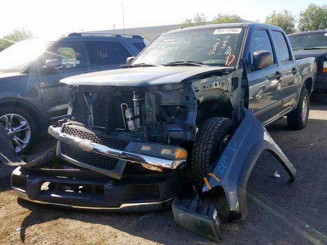 1GCDT136568191794 - 2006 CHEVROLET COLORADO BLUE photo 2