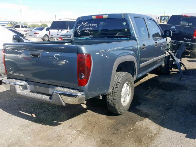 1GCDT136568191794 - 2006 CHEVROLET COLORADO BLUE photo 4