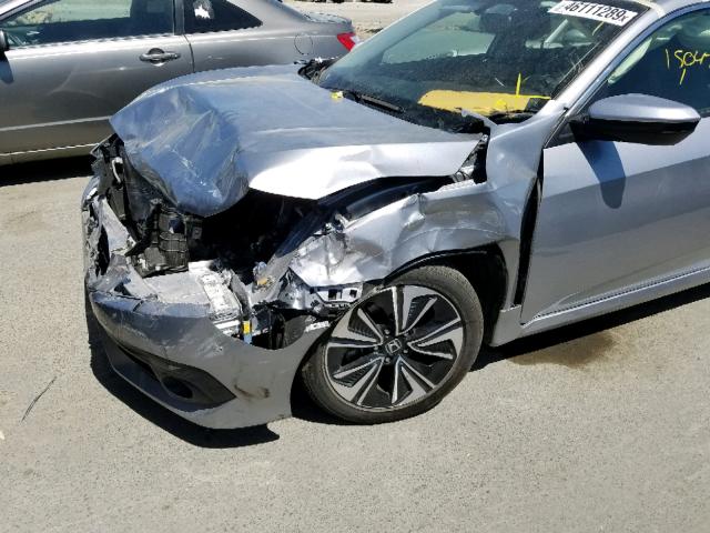 JHMFC1F7XJX028990 - 2018 HONDA CIVIC EXL 灰色 照片 9