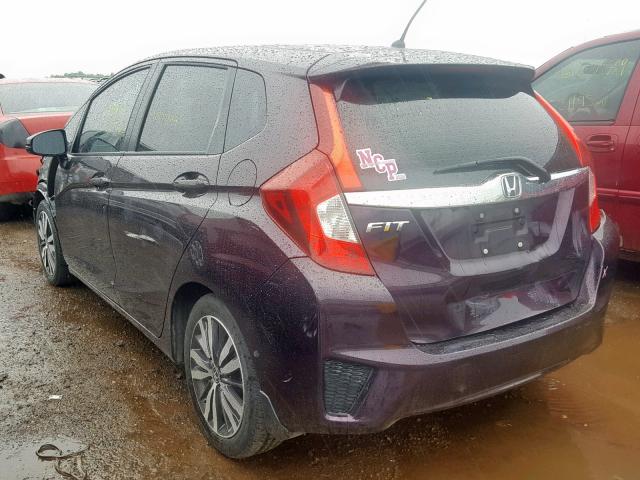 JHMGK5H72GX034514 - 2016 HONDA FIT EX PURPLE photo 3