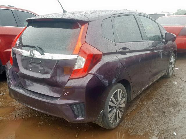 JHMGK5H72GX034514 - 2016 HONDA FIT EX PURPLE photo 4