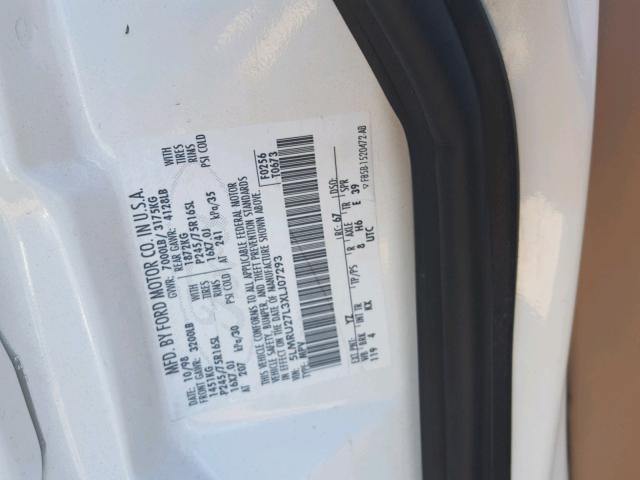 5LMRU27L3XLJ07293 - 1999 LINCOLN NAVIGATOR WHITE photo 10