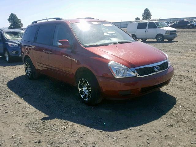 KNDMG4C70C6497517 - 2012 KIA SEDONA LX RED photo 1