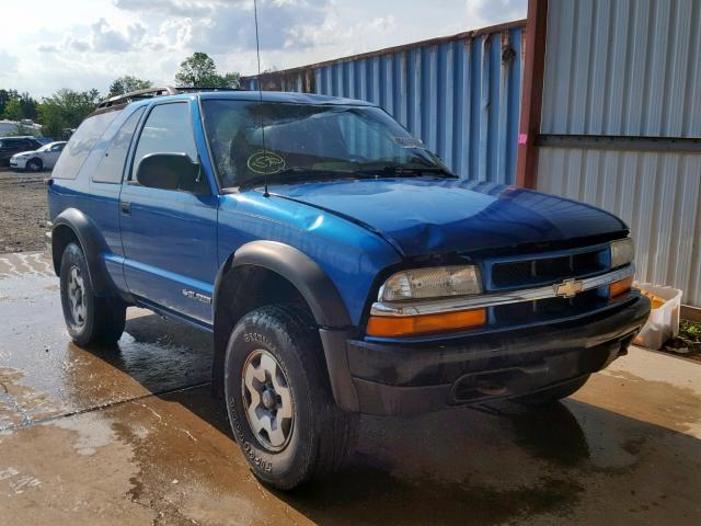 1GNCT18W11K220893 - 2001 CHEVROLET BLAZER BLUE photo 1