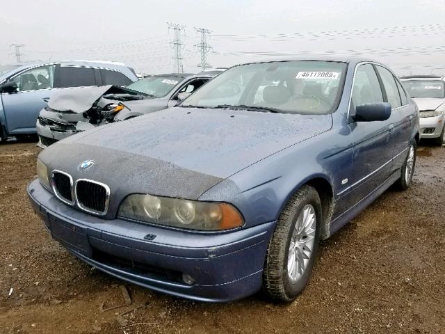 WBADT63442CH96537 - 2002 BMW 530 I AUTO BLUE photo 2