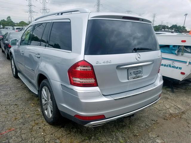 4JGBF7BE6CA773719 - 2012 MERCEDES-BENZ GL 450 4MA SILVER photo 3