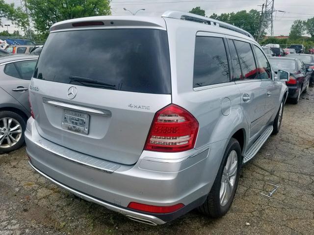 4JGBF7BE6CA773719 - 2012 MERCEDES-BENZ GL 450 4MA SILVER photo 4