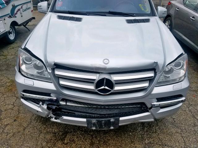 4JGBF7BE6CA773719 - 2012 MERCEDES-BENZ GL 450 4MA SILVER photo 7