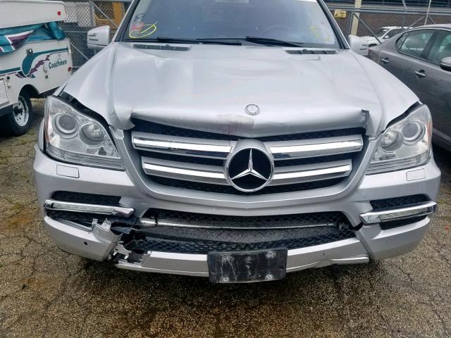 4JGBF7BE6CA773719 - 2012 MERCEDES-BENZ GL 450 4MA SILVER photo 9