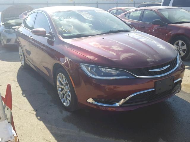 1C3CCCEGXFN606434 - 2015 CHRYSLER 200 C MAROON photo 1