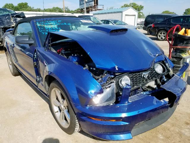 1ZVHT85H175250672 - 2007 FORD MUSTANG GT BLUE photo 1