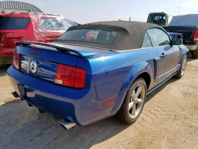 1ZVHT85H175250672 - 2007 FORD MUSTANG GT BLUE photo 4