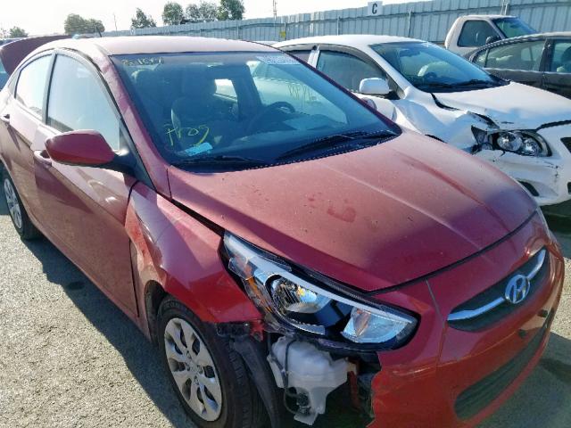 KMHCT4AEXHU205430 - 2017 HYUNDAI ACCENT SE RED photo 1