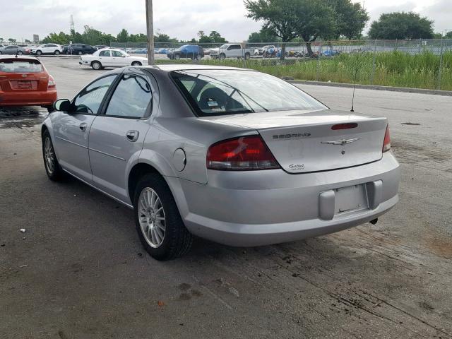 1C3EL46X35N622986 - 2005 CHRYSLER SEBRING SILVER photo 3