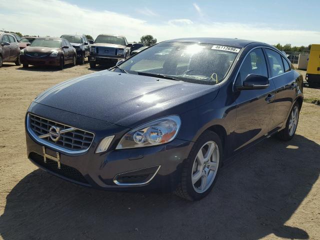 YV1612FH0D1230115 - 2013 VOLVO S60 T5 BLUE photo 2