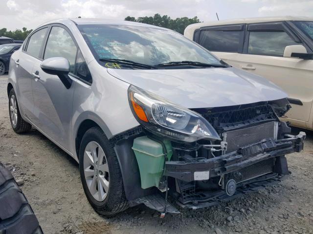 KNADN4A37D6097653 - 2013 KIA RIO EX SILVER photo 1