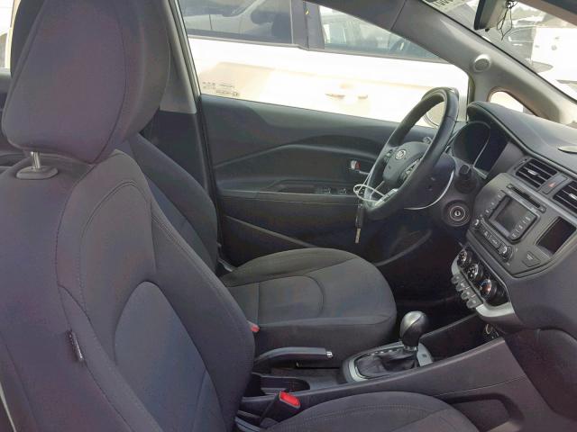 KNADN4A37D6097653 - 2013 KIA RIO EX SILVER photo 5