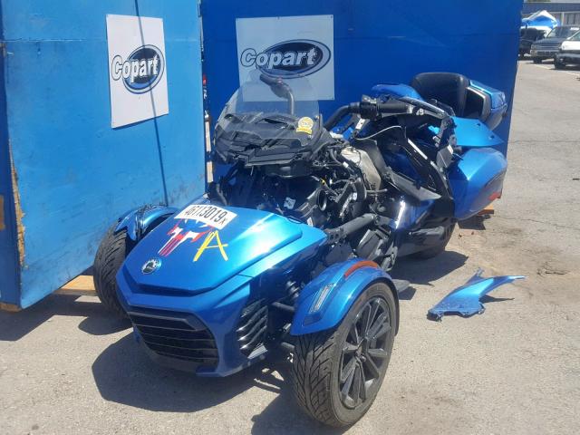 2BXREDD23JV000732 - 2018 CAN-AM SPYDER ROA BLUE photo 2