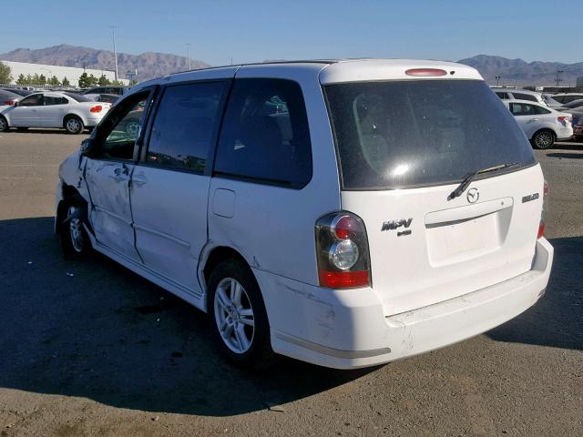 JM3LW28J240501232 - 2004 MAZDA MPV WAGON WHITE photo 3