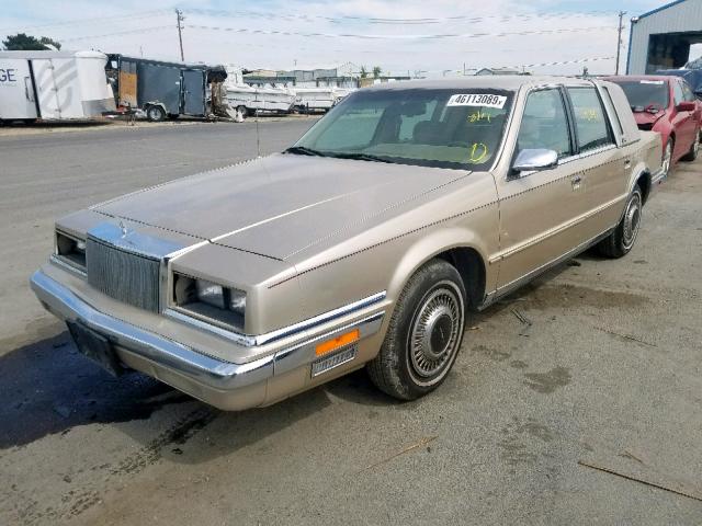 1C3XY66R6LD734613 - 1990 CHRYSLER NEW YORKER BEIGE photo 2