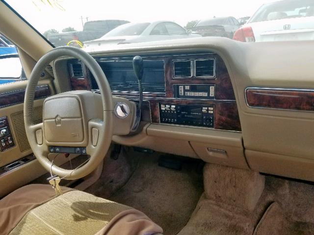 1C3XY66R6LD734613 - 1990 CHRYSLER NEW YORKER BEIGE photo 9