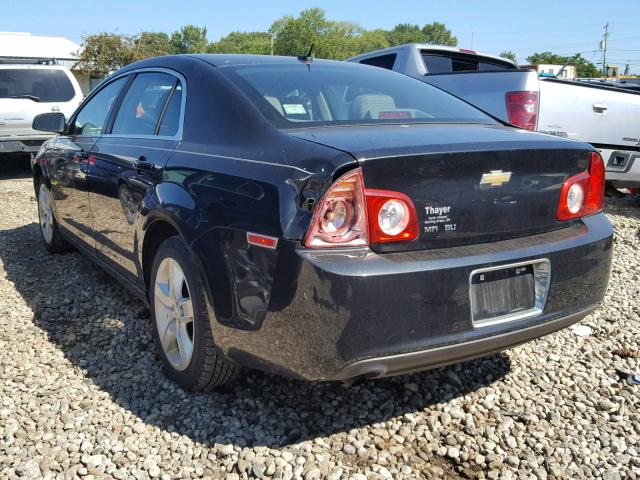 1G1ZB5EB8AF102422 - 2010 CHEVROLET MALIBU LS BLACK photo 3