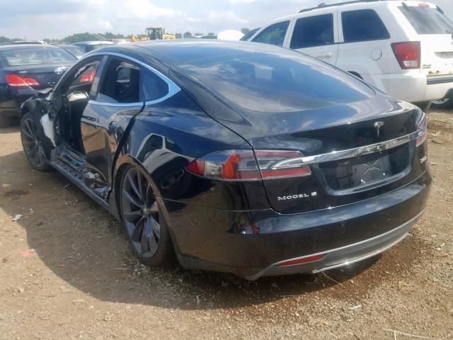 5YJSA1H22EFP62854 - 2014 TESLA MODEL S BLACK photo 3