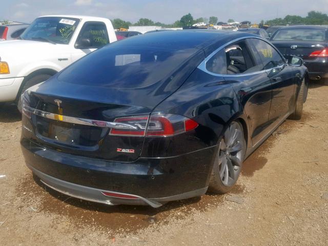 5YJSA1H22EFP62854 - 2014 TESLA MODEL S BLACK photo 4