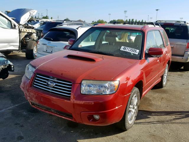 JF1SG69636H707625 - 2006 SUBARU FORESTER 2 RED photo 2