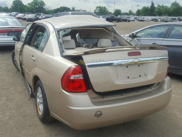 1G1ZT54825F270386 - 2005 CHEVROLET MALIBU LS 棕色 照片 3