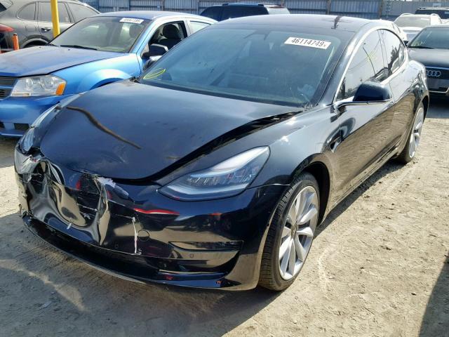 5YJ3E1EA0JF053595 - 2018 TESLA MODEL 3 BLACK photo 2