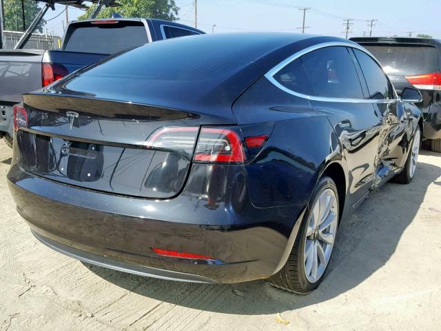 5YJ3E1EA0JF053595 - 2018 TESLA MODEL 3 BLACK photo 4