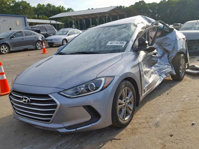 5NPD84LF6HH080033 - 2017 HYUNDAI ELANTRA SILVER photo 2