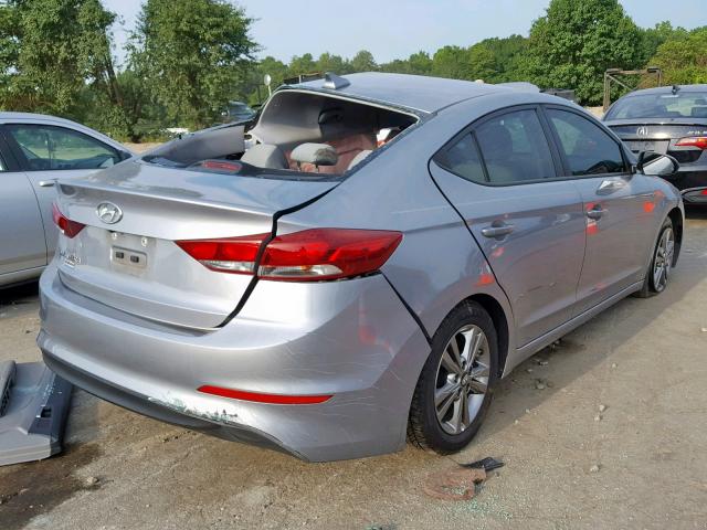 5NPD84LF6HH080033 - 2017 HYUNDAI ELANTRA SILVER photo 4