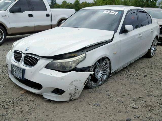 WBANW53518CT49197 - 2008 BMW 550 I WHITE photo 2